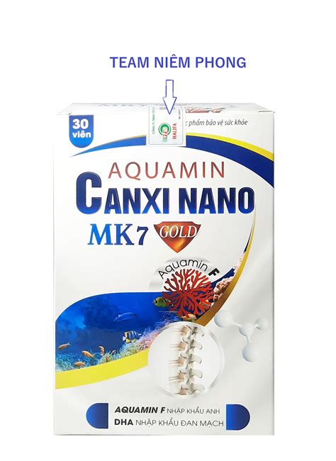 Bổ Sung Aquamin Canxi Nano Mk7 Gold Hải Linh C 30V