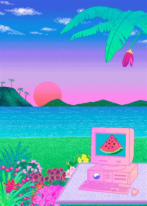 Millennium Dream Photo Vaporwave Art Vaporwave Aesthetic Pixel Art