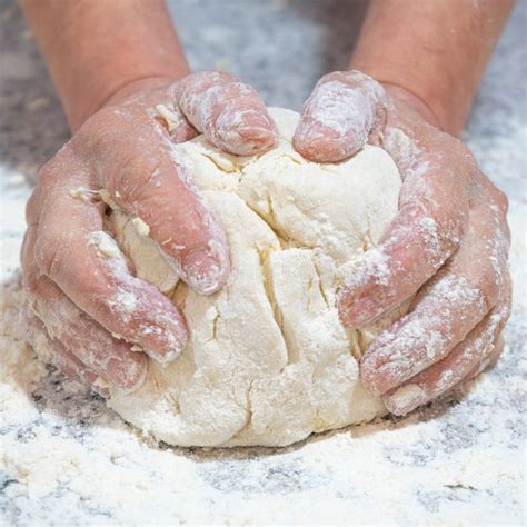 Person Kneading A Pie Crust For An Apple Pie Stock Photo Image Of