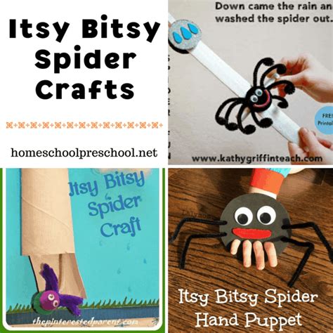 10 Creative Itsy Bitsy Spider Crafts For Preschoolers