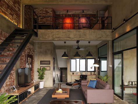It's up to you to decide how vintage you want to go. Modern industrial loft apartment - Industrial - Living ...