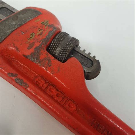 Ridgid Pipe Wrench Adjustable Heavy Duty Pair Of Plumbers Wrenches