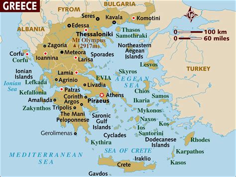 Karte Von Griechenland Offline Karte Und Detaillierte Karte Von