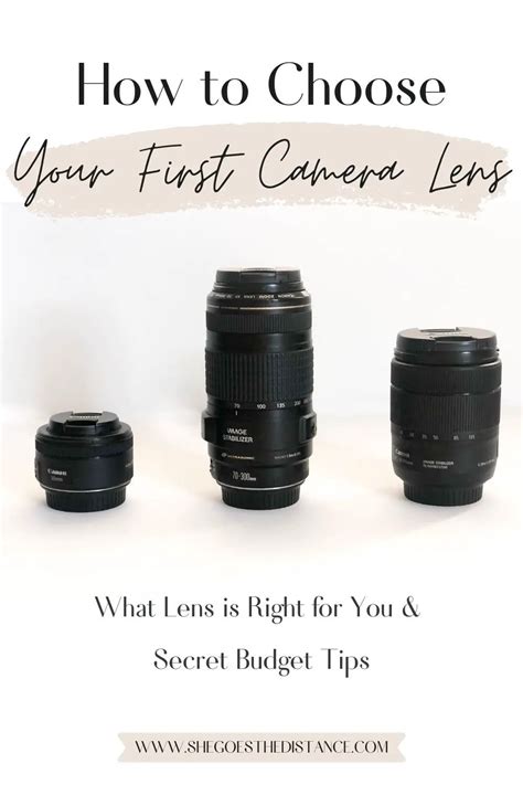 How To Choose Your First Camera Lens She Goes The Distance