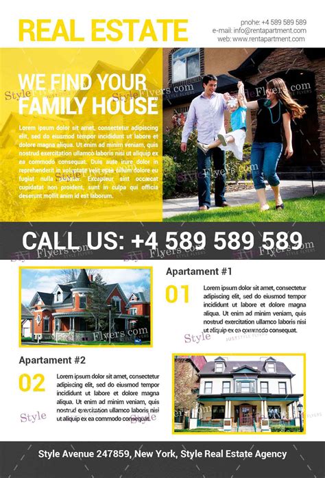 Real Estate Psd Flyer Template By Styleflyers