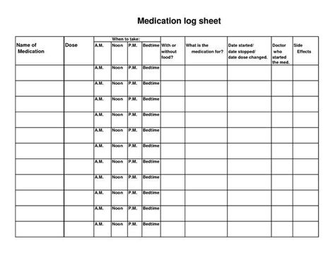 Celebrate independence with fourth of july printables. 5 Best Images of Free Printable Medication Log Sheets ...