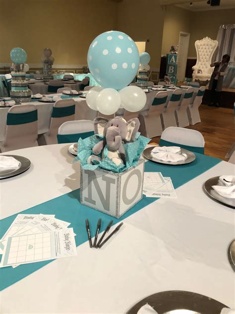 Pin By Anggie Laban On Tamis Decor Boy Baby Shower Centerpieces