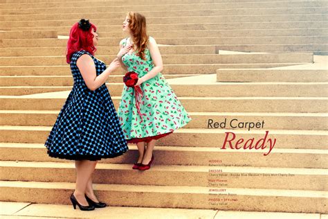 The Summer Affair Cherry Velvet Vintage Style Fashion Dresses Reg