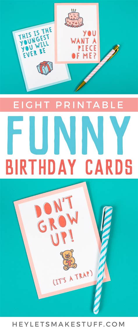 Printable Funny Birthday Greeting Cards Printable Birthday Cards