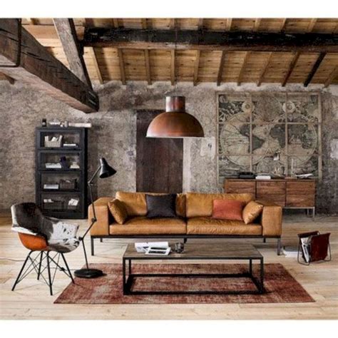 33 Best Industrial Living Room Ideas 133decor Rustic Living Room