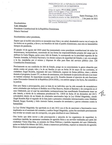 modelo carta dirigida al presidente de la republica dominicana para porn sex picture