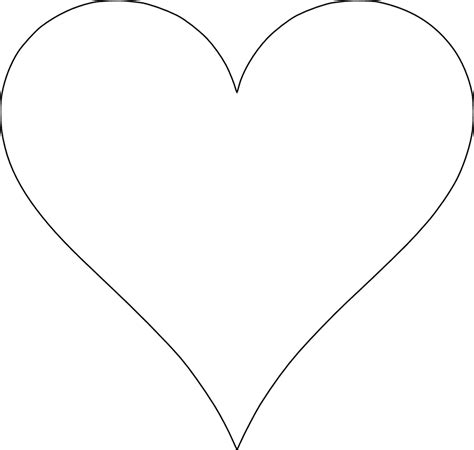 Print Out These 6 Sweet And Free Heart Templates 525