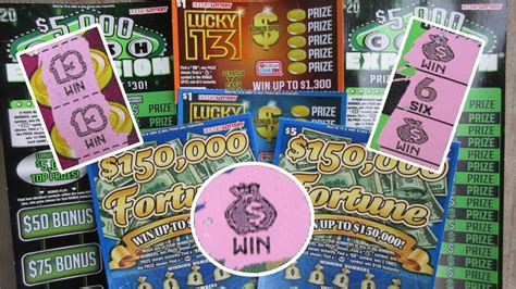 Lots Of Winsall New Scratch Off Lottery Tickets Youtube