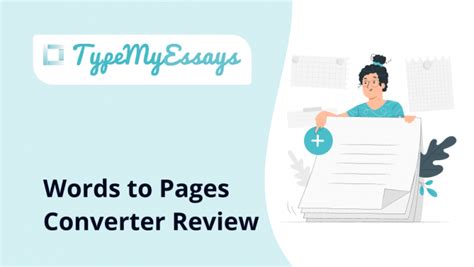Typemyessays Words To Pages Converter Review Study Llama