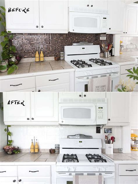 We cleaned the surface really good, applied the surface conditoner and painted it with two coats of permaenamel. How to Paint a Tile Backsplash » Jessica Brigham