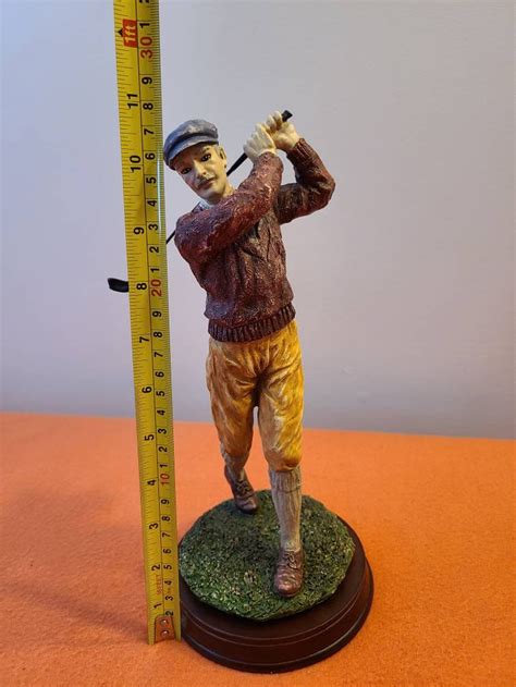 1993 Resin Golfer Figurine 1920s Golfer Etsy
