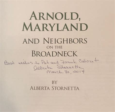 Arnold, Maryland | Alberta Stornetta | 1st Edition