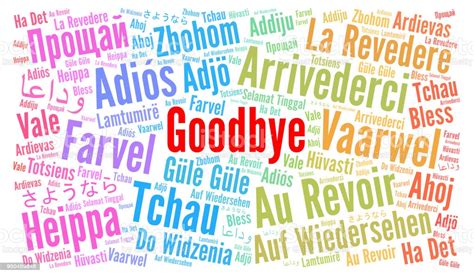 March 10, 2020march 9, 2020 by adam bayer. Goodbye In Different Languages Word Cloud Stock ...