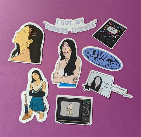 Olivia Rodrigo Sticker Pack Etsy