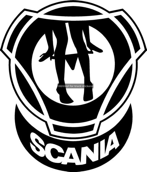 Scania Vablis Truck Logo Sexy Sticker Outside Or Inside Fitment Body Or