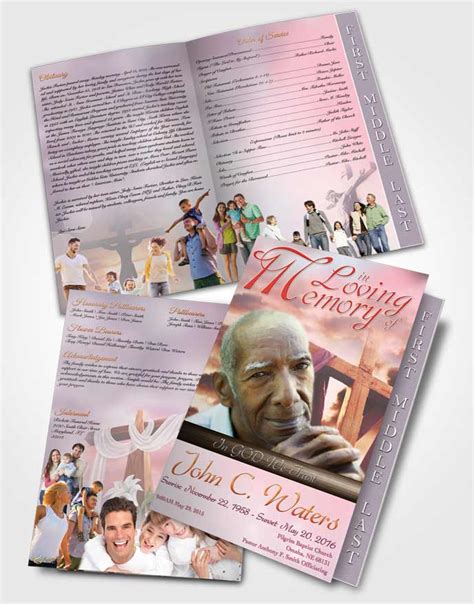 On The Cross Funeral Program Templates Archives • Funeralparlour
