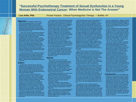 Pdf Successful Psychotherapy For Female Sexual Dysfunction In A Young