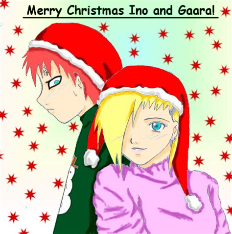 Merry Christmas Gaara And Ino By Shinigami No Gaara On Deviantart