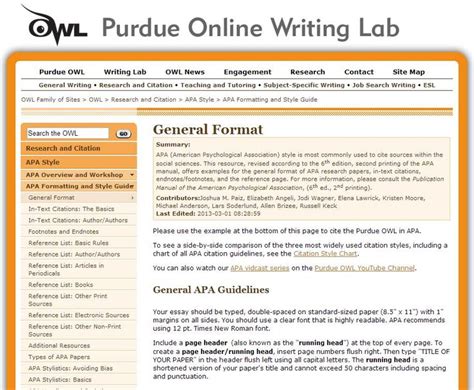 Purdue Owl Apa Format Essay Example Purdue Owl Apa Cover Letter