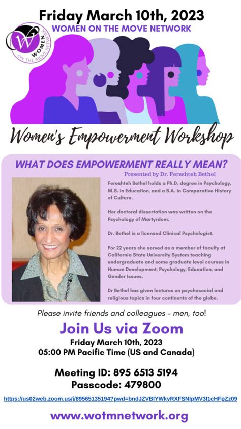 Women Empowerment Workshops Women On The Move Network
