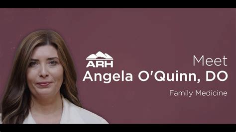 Meet Angela Oquinn Do At Arh Our Lady Of The Way Hospital Youtube