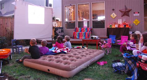 Fall Backyard Movie Night Home Is What You Make It