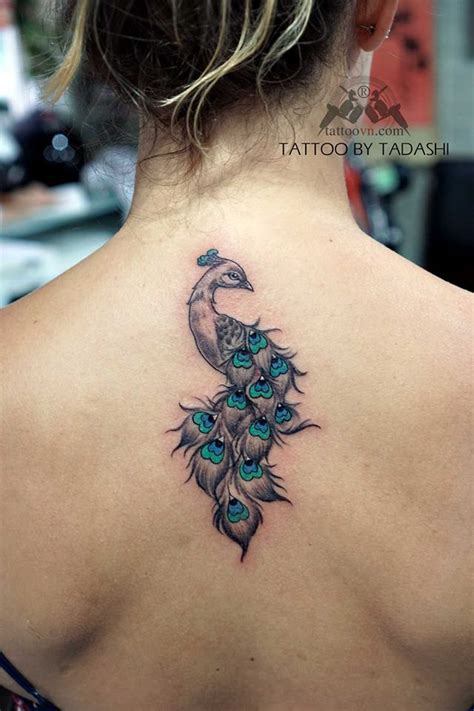 Marvelous peacock tattoo design on thigh. 120 Absolutely Eye-Catching Peacock Tattoo Designs You'll ...