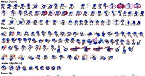 Ultimate Sonic The Hedgehog Sprite Sheet By Mrsupersonic1671 On