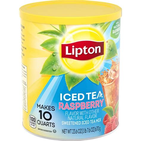 Lipton Iced Tea Raspberry Powder Hy Vee Aisles Online Grocery Shopping