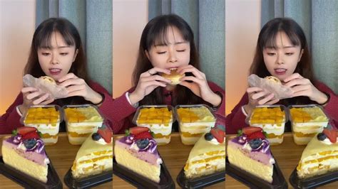 MUKBANG ASMR Dessert Eating Show YouTube