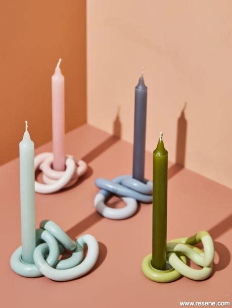 How To Make Two Toned Clay Candle Holders Light The Way