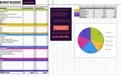 event budget template      track