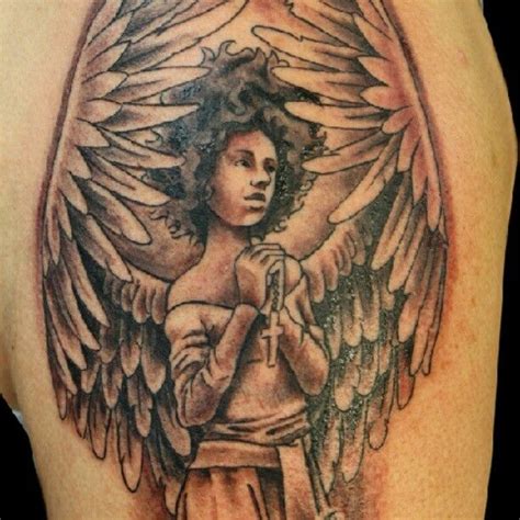 African American Angels Tattoos