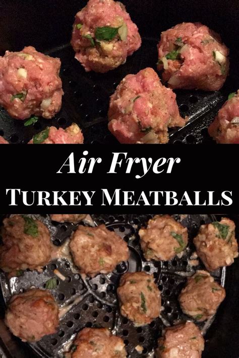 Easy Air Fryer Turkey Meatballs Recipe No Breadcrumbs Turkey