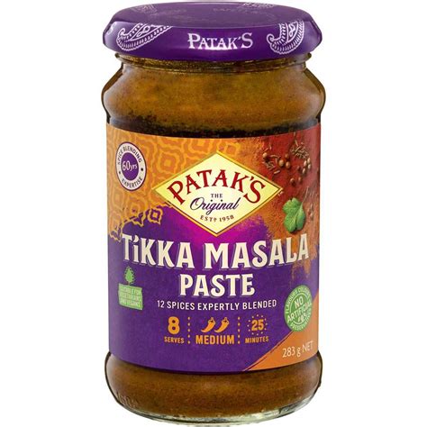 Buy Tikka Masala Curry Paste Pataks 283 Gm Indiaco Quicklly