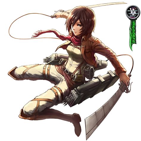 Shingeki No Kyojinattack On Titan Mikasa Render By Bloodakenoart On