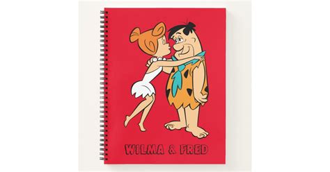 The Flintstones Wilma Kissing Fred Notebook Zazzle