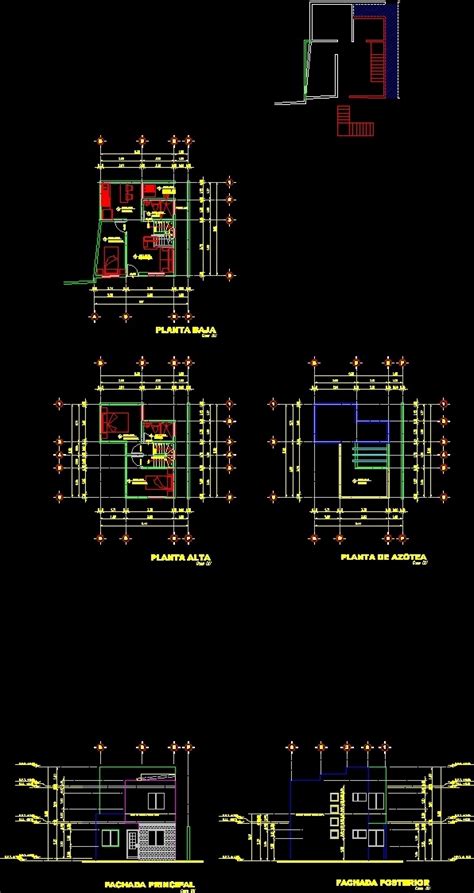 House Duplex Dwg Section For Autocad Designs Cad