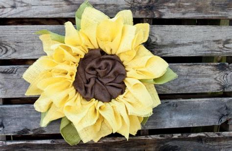 How To Make A Sunflower Burlap Wreath Clumsy Crafter