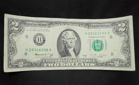 1976 Series 2 Dollar Bill Rare And In Excellent Condition Etsy
