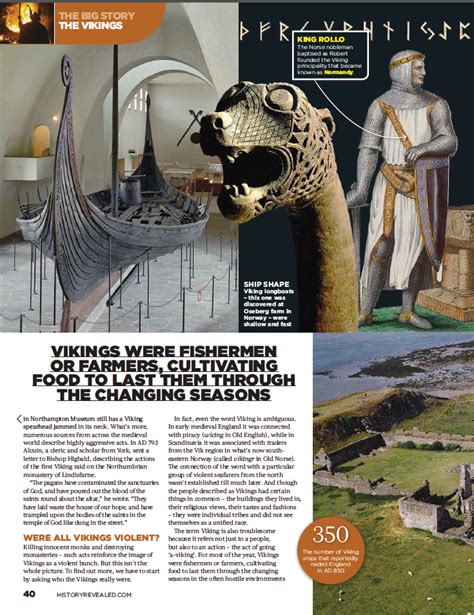 Interesting Magazines Articles The Vikings History Revealed May