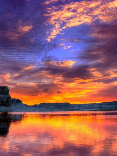 Free Download Nature Lake Sunset Landscape Ultrahd 4k Wallpaper