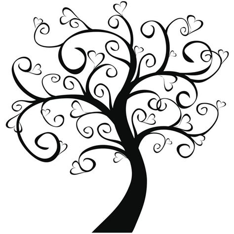Tali divinità sono presenti in molte culture di tutto il mondo; Adesivo murale - Albero dei cuori | wall-art.it | Disegni ...