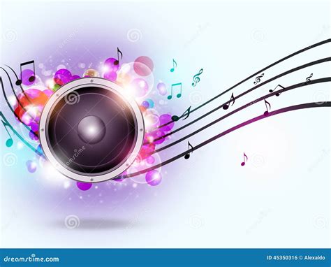 Sound Speaker Music Background Stock Illustration Illustration Of