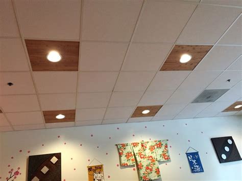 Also, as your structure settles and shifts, the drop ceiling will on each ceiling tile where you're adding a recessed light, trace the light's outline. Great alternative to drop ceiling lighting (With images ...